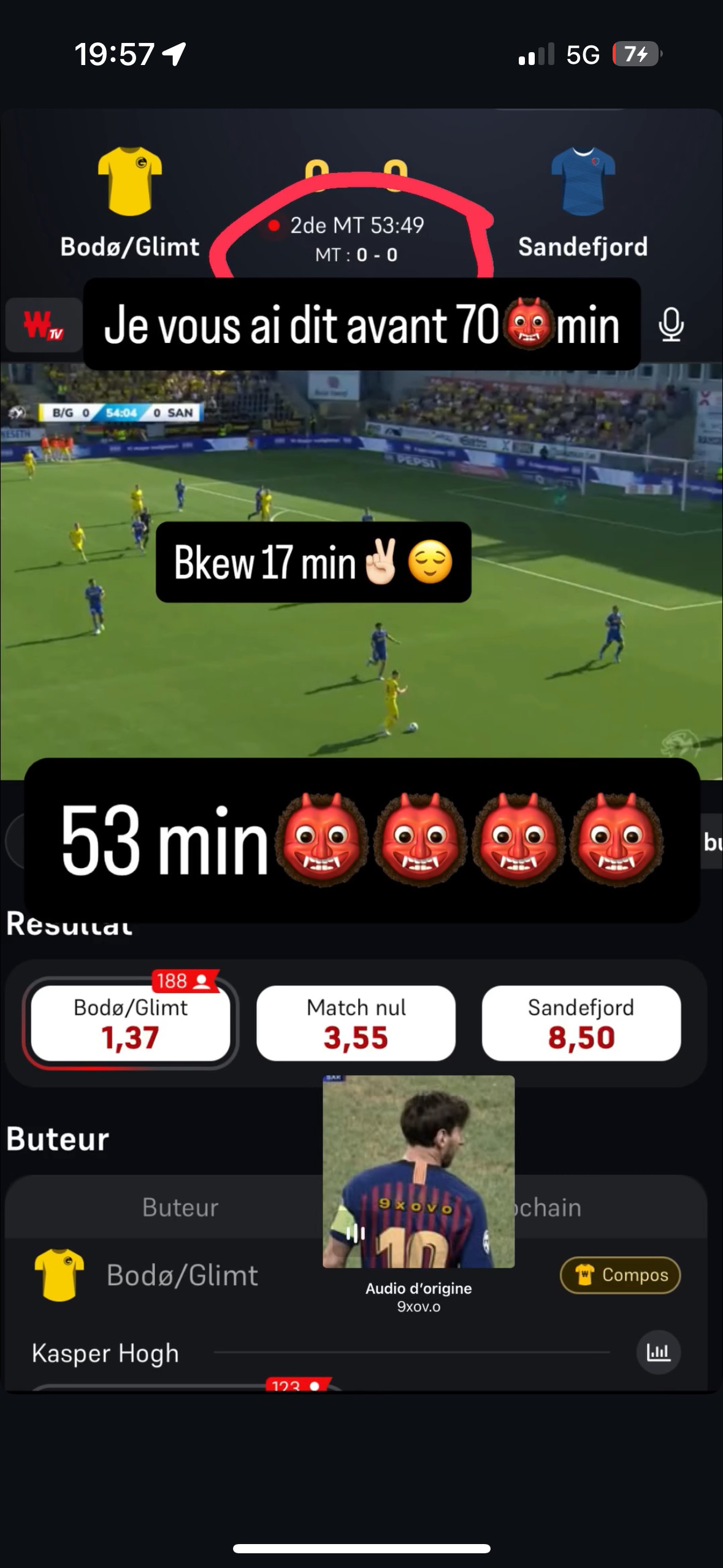 Preuve gain 50